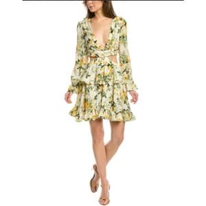 Moonsea's Long Sleeve Dress in Multicolor, XS